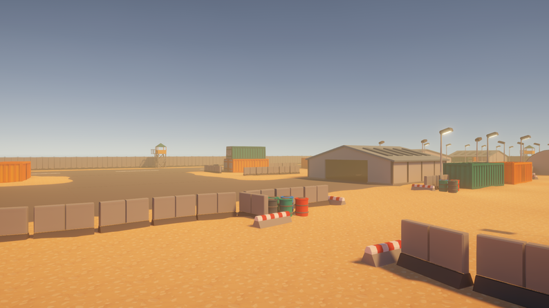 3D Military Airport Environment